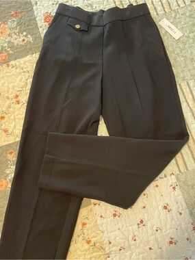 77 Park - Women's Black Tailored Trousers - Classic Straight Leg